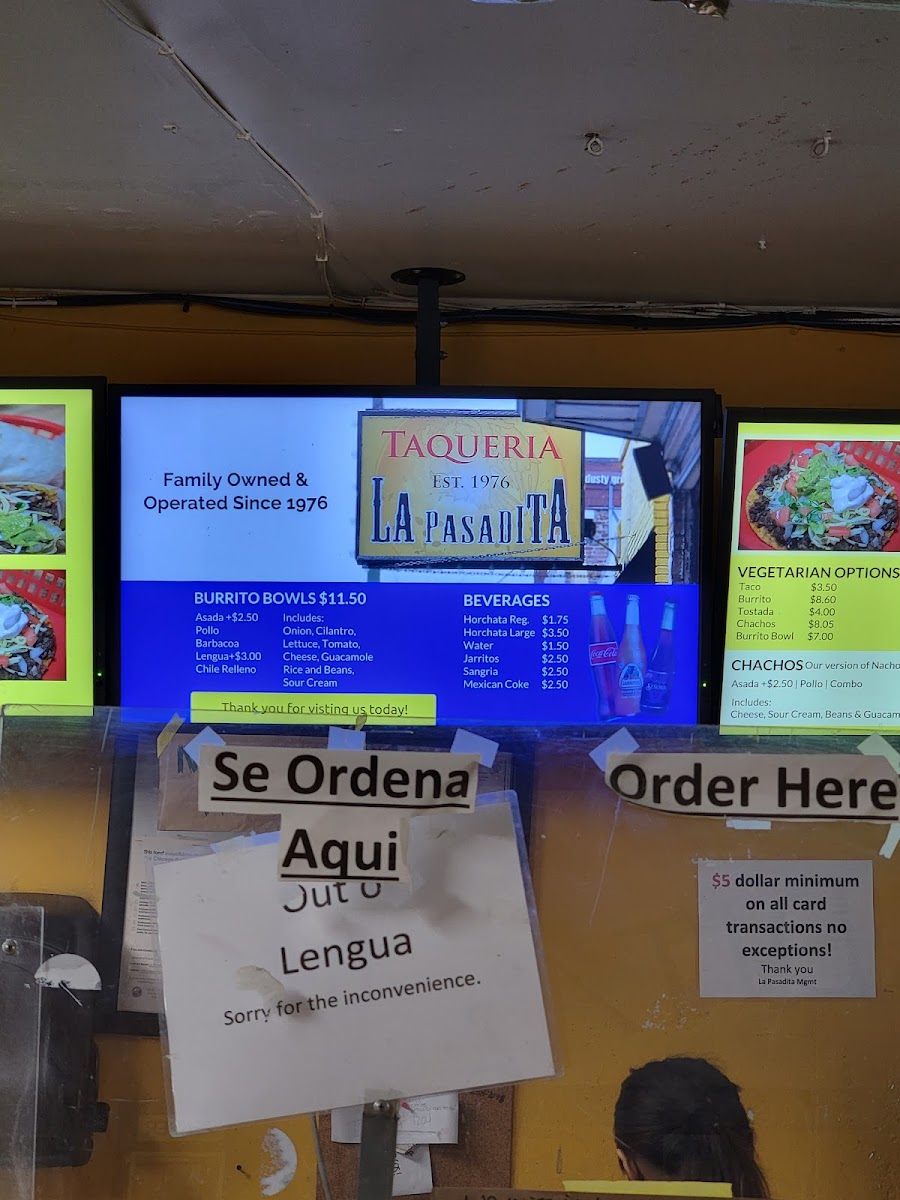 La Pasadita Menu - Image 4